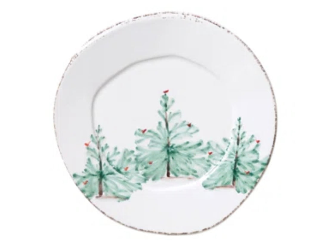 Vietri Lastra Holiday Salad Plate