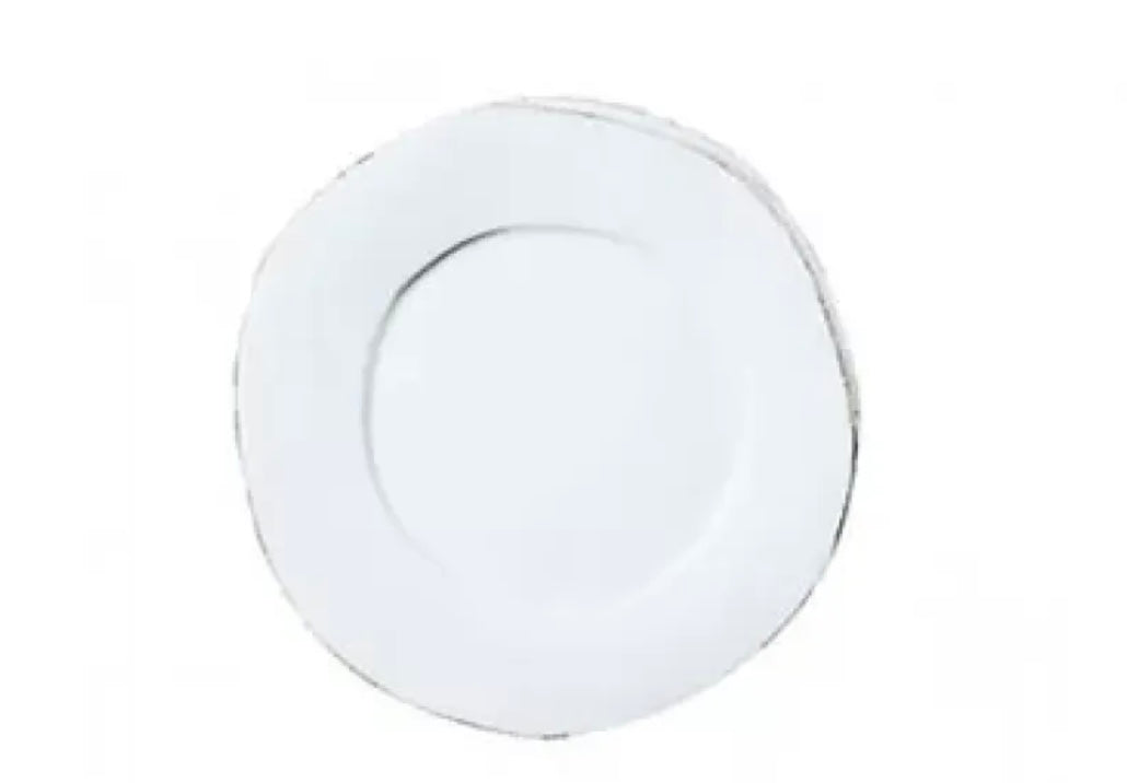 Vietri Lastra White Canape Plate