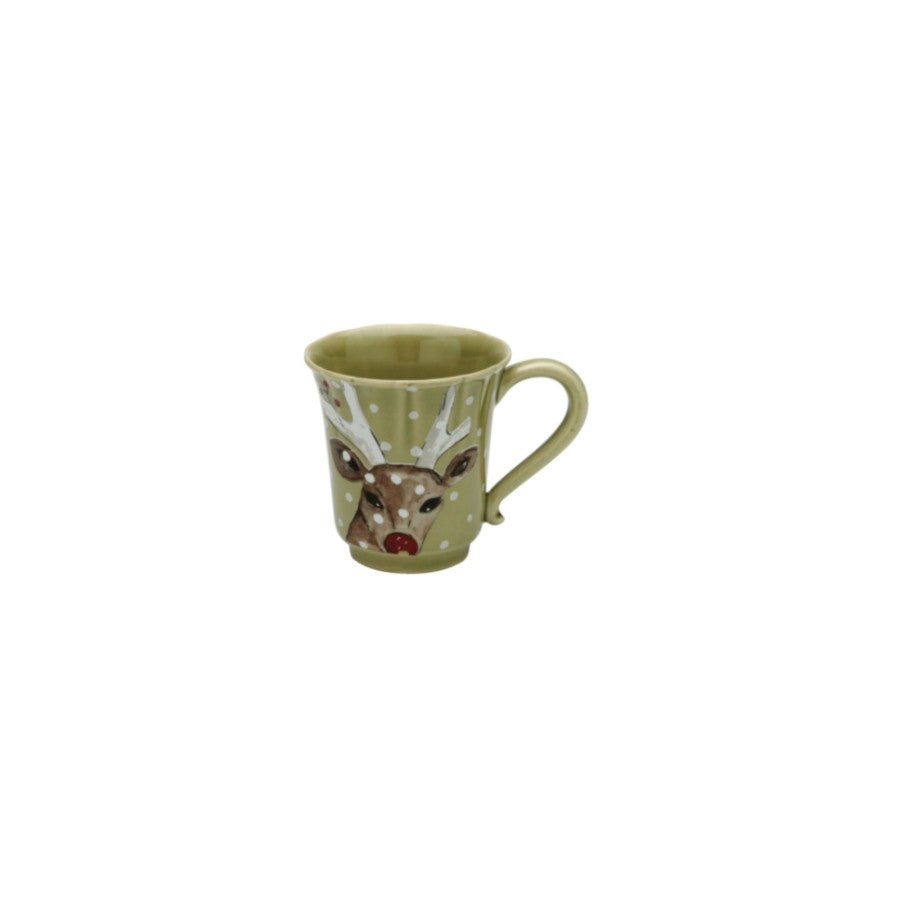 Casafina Deer Friends Green 12oz Mug