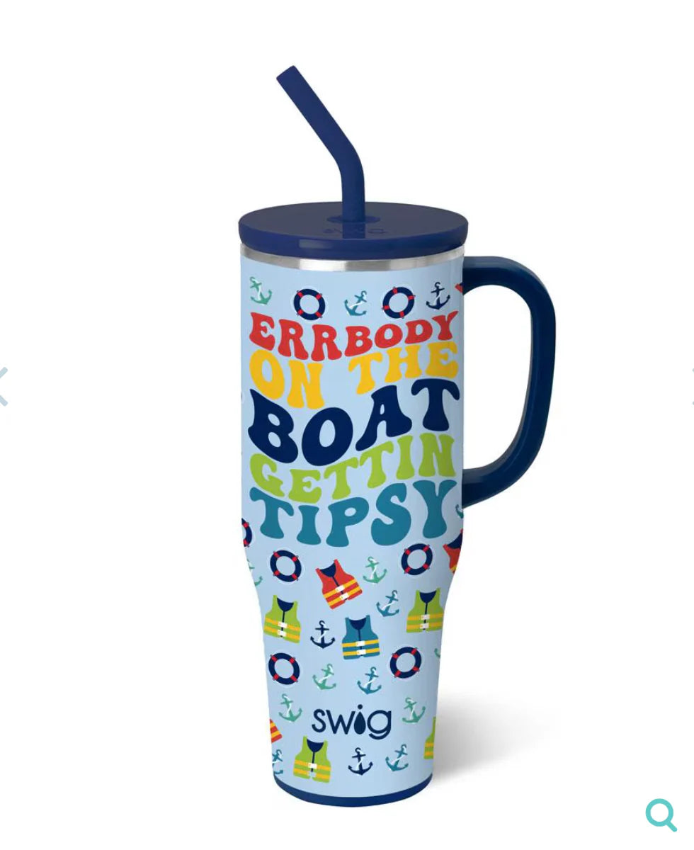 Swig Errbody on the Boat Getting Tipsy 30oz Tumbler