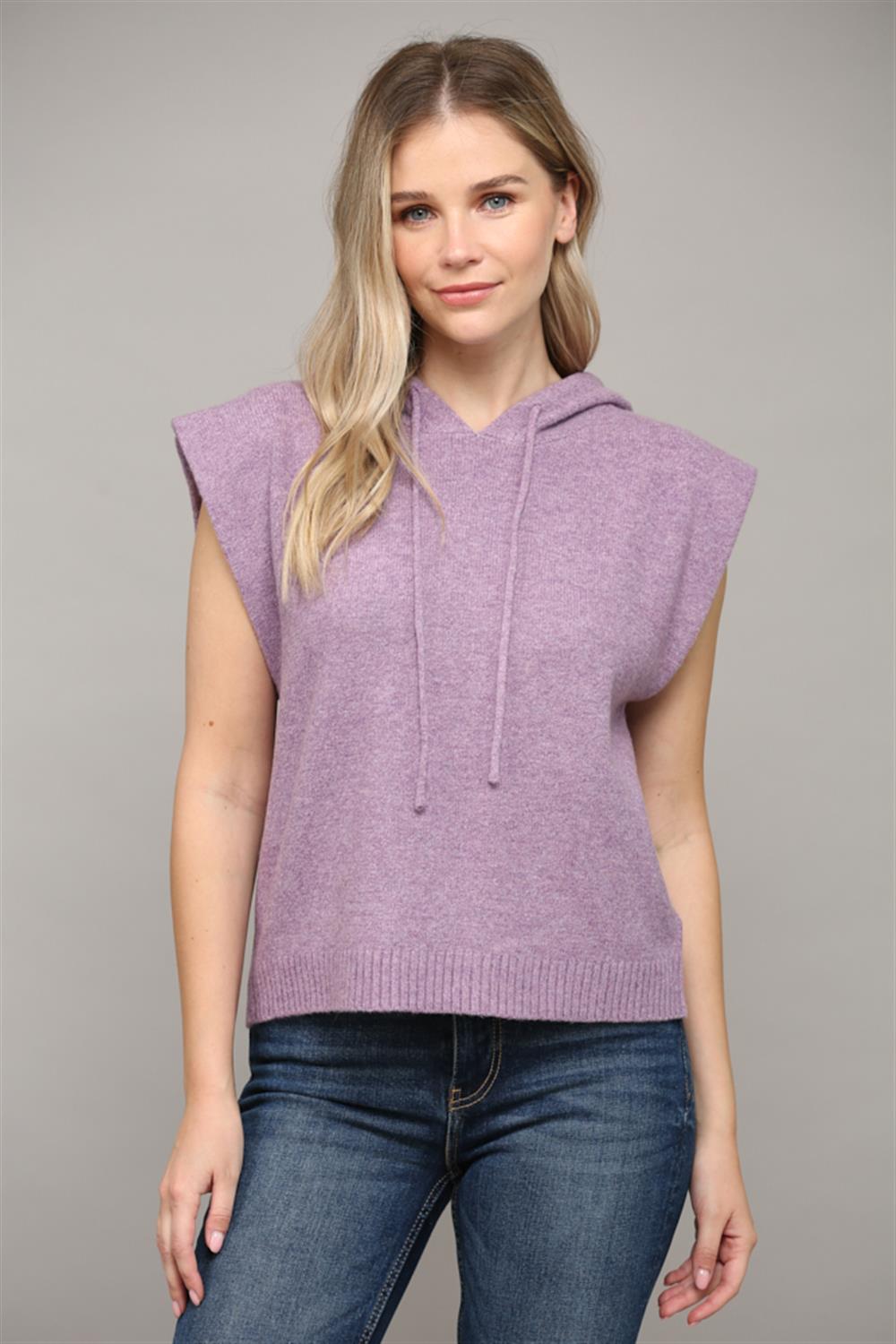 Lavender Hooded Sweater