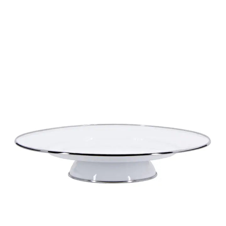 Golden Rabbit White Cake Plate