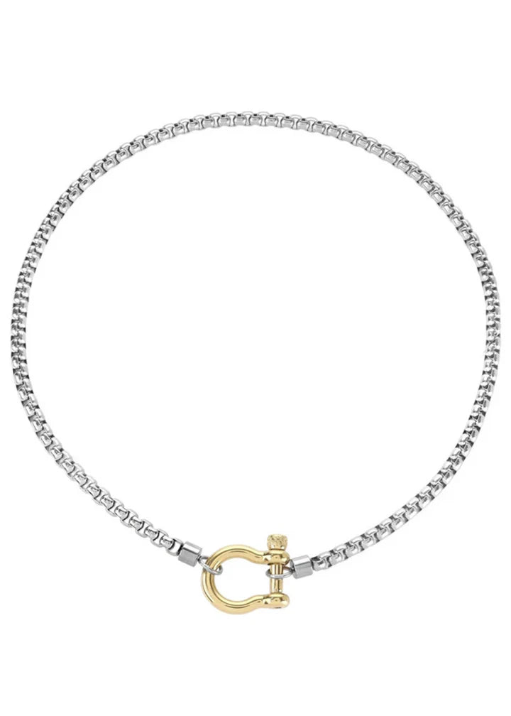 HJane Jewels Lucky Silver Gold Necklace