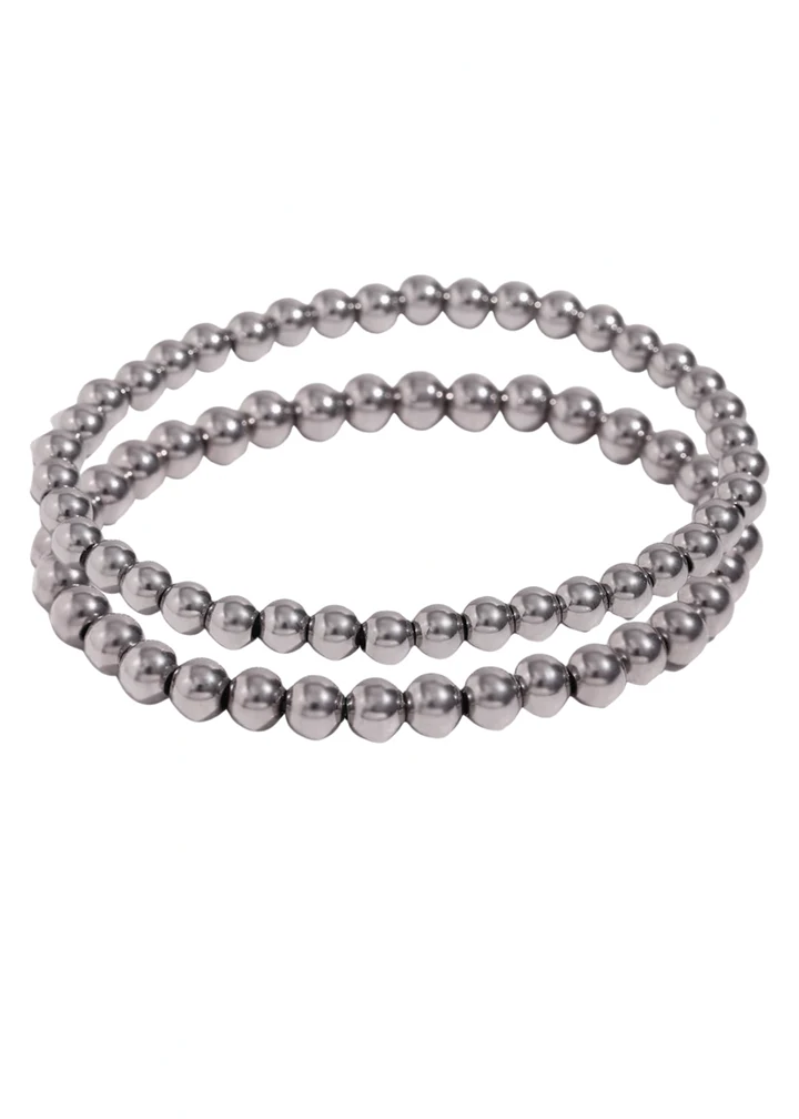 HJane Jewels Medium Beaded Bracelet Stack