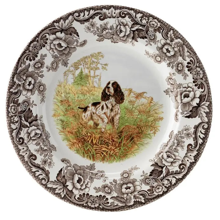 Spode Woodland Spaniel Salad Plate