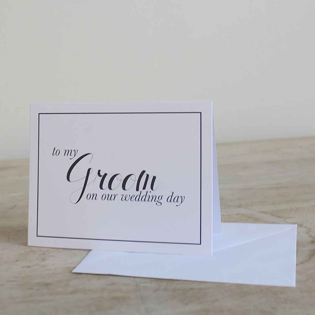TRS To My Groom Note Card