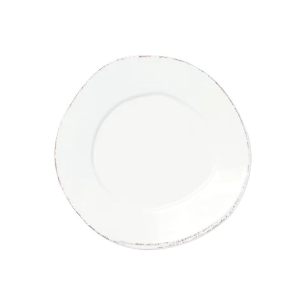 Vietri Lastra White Salad Plate