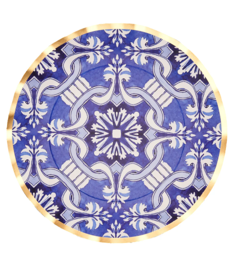 Wavy Dinner Plate Moroccan Nights 8pk