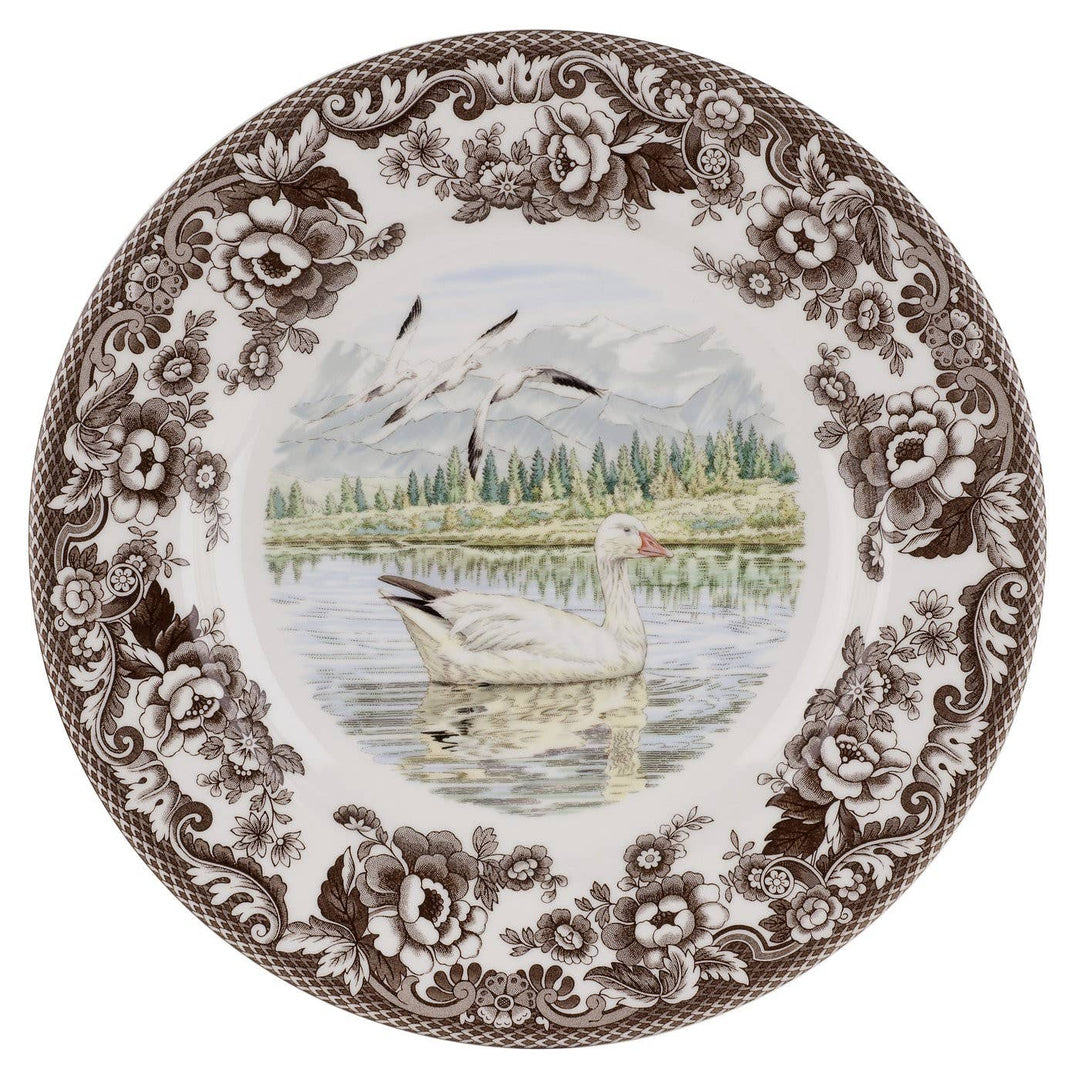 Spode Woodland Snow Goose Dinner Plate