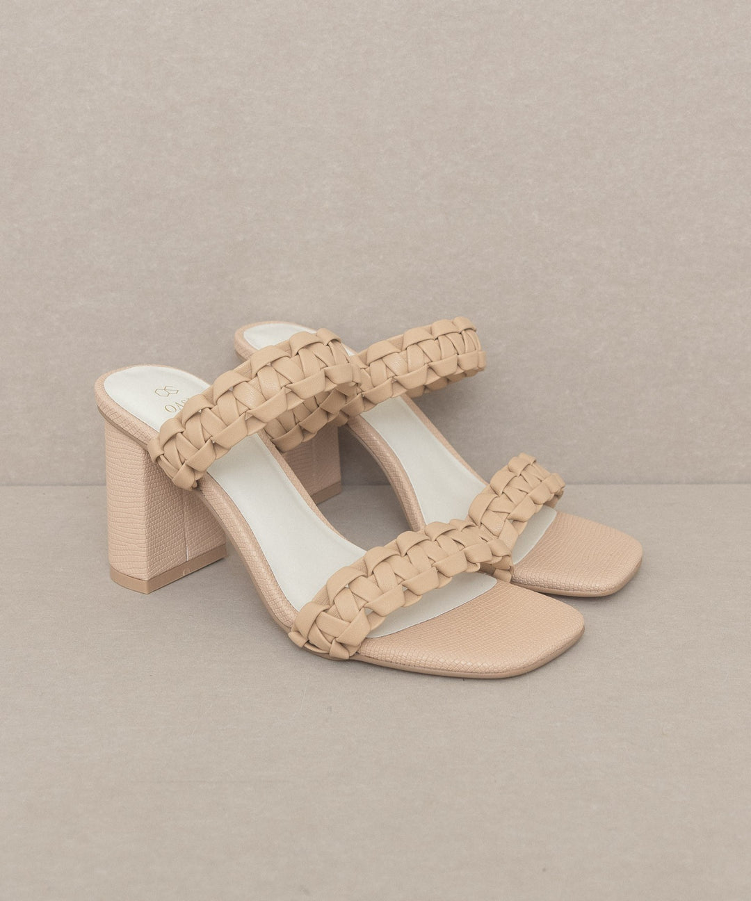 The Heidi Braided Band Sandal Heel