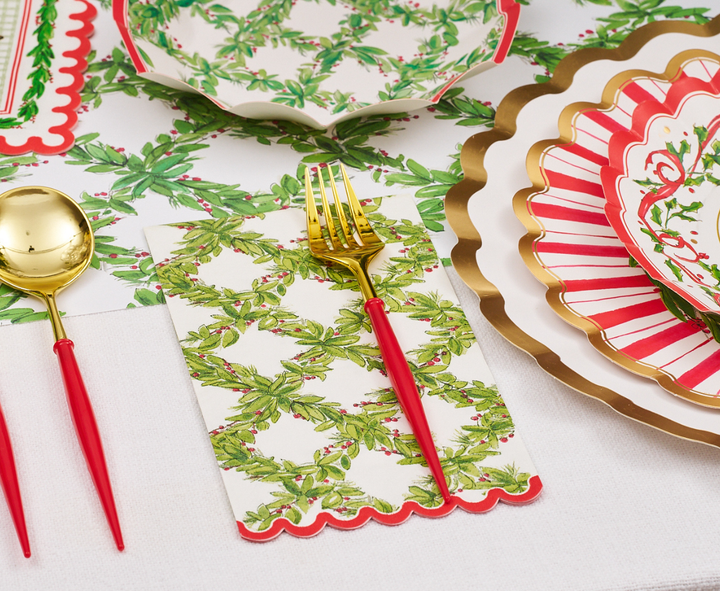 Holly Berry Guest Towels | 20pk