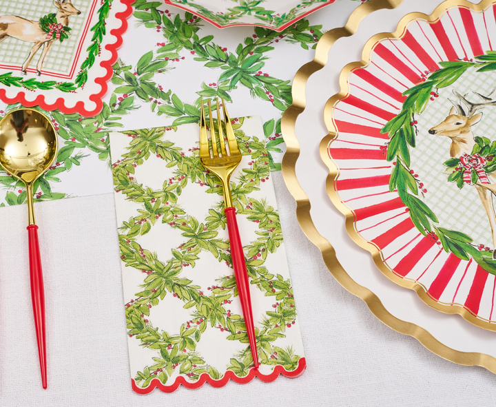 Holly Berry Guest Towels | 20pk