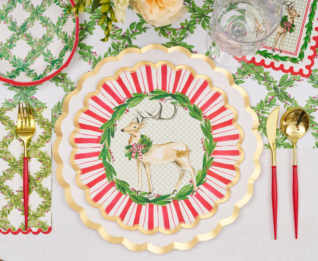 Holly Berry Dinner Plates | 8pk