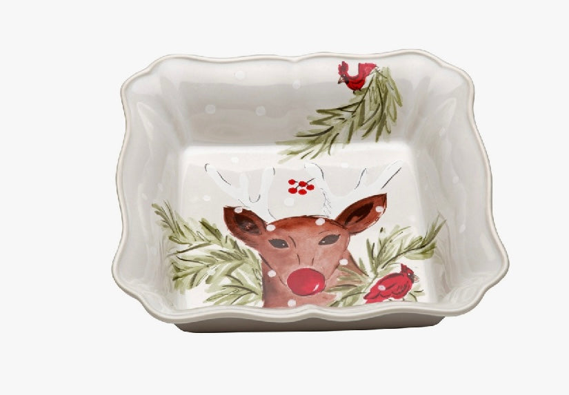 Casafina Deer Friends Square Baker
