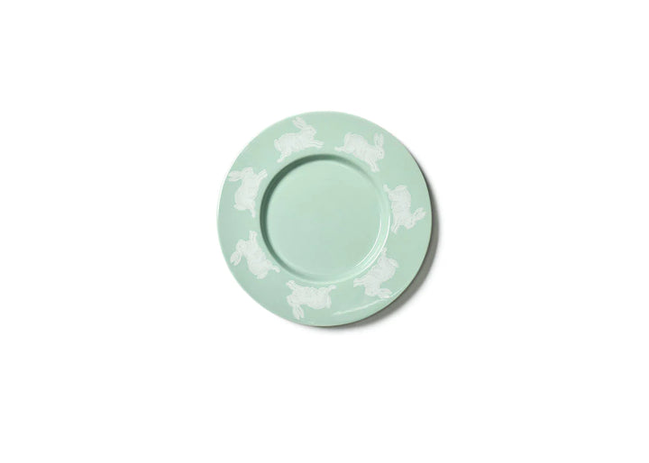 Coton Colors Sage Speckled Rabbit 8" Rimmed Salad Plate