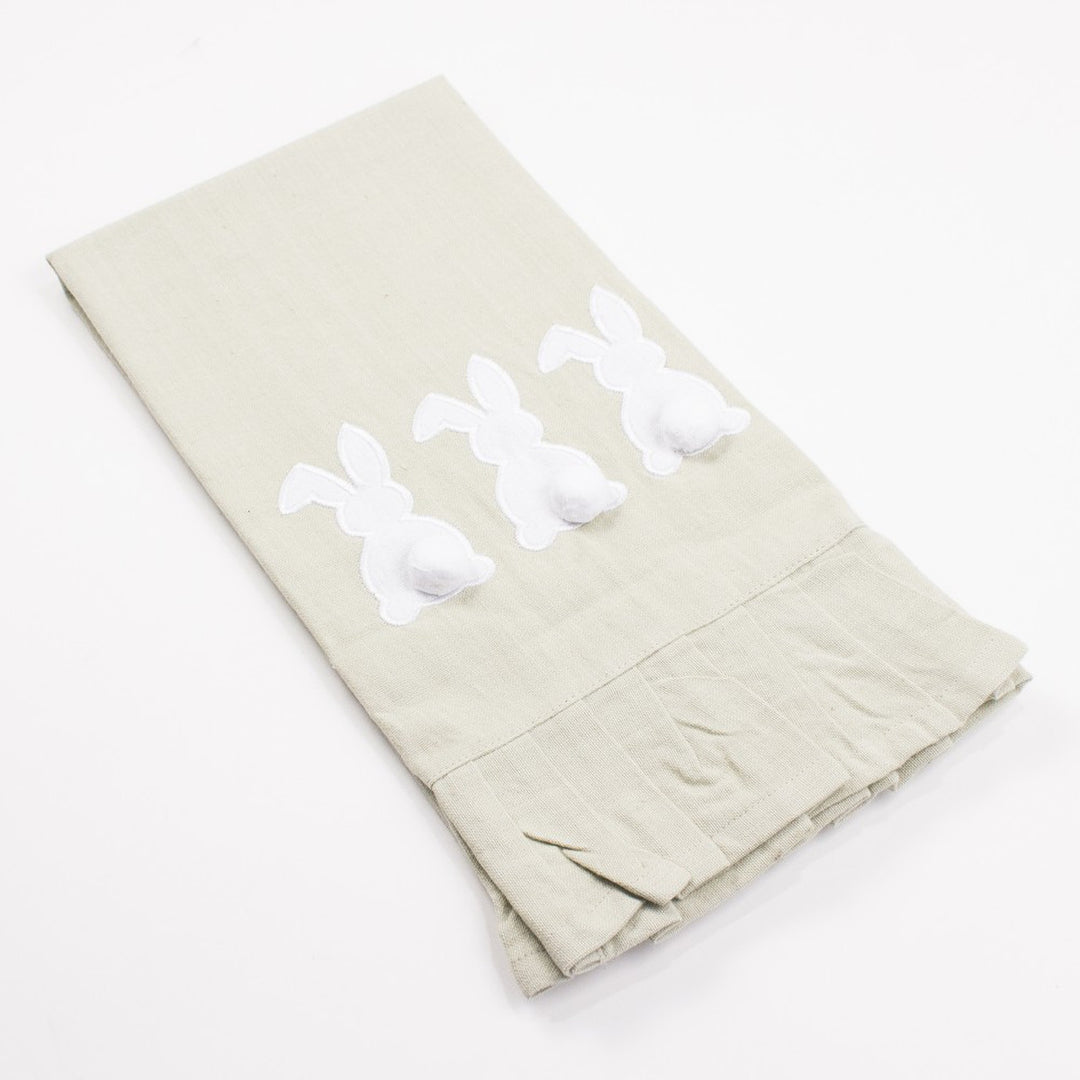 TRS Bunny Ruffle Hand Towel 20x28