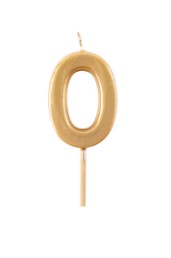 Number Candle | Birthday Candle Gold 0-9