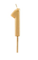Number Candle | Birthday Candle Gold 0-9