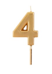 Number Candle | Birthday Candle Gold 0-9