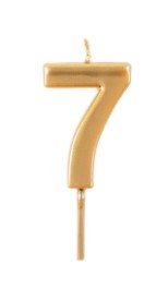Number Candle | Birthday Candle Gold 0-9