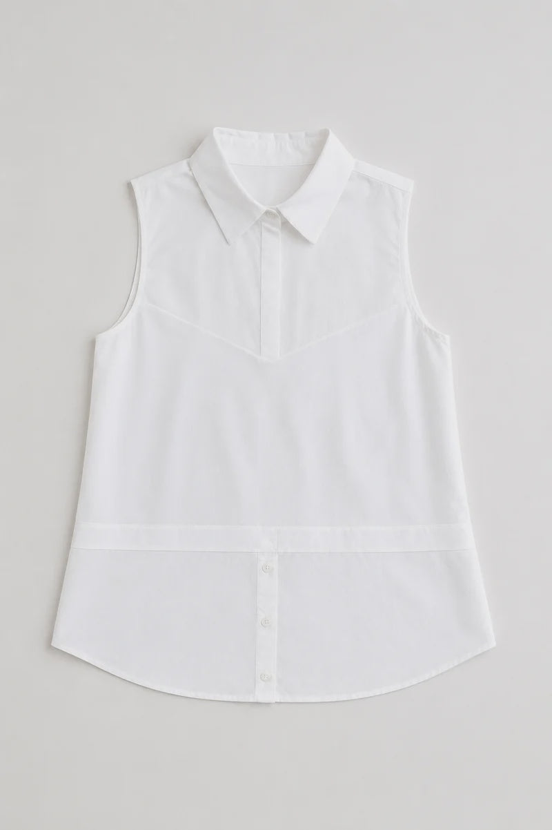 Joh Caroline Sleeveless Collar Top