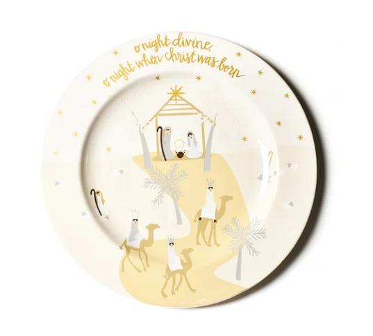 Coton Colors 'O Holy Night' 14' Round Platter - Thumbnail 4