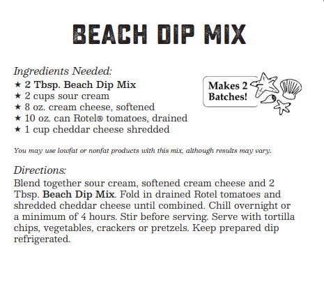 Coastal Kitchen Beach Dip Mix