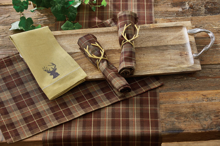 Gold Reindeer Napkin Ring