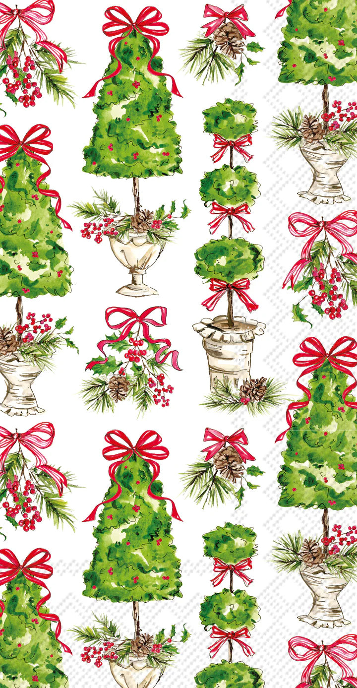 Holly Topiary Guest Napkins