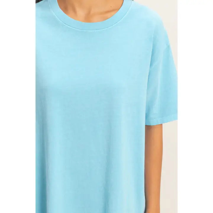 Dally Pigment Dyed Crew Neck T-Shirt