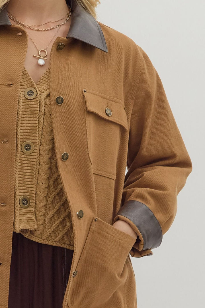 Built to Work Textured Camel Jacket