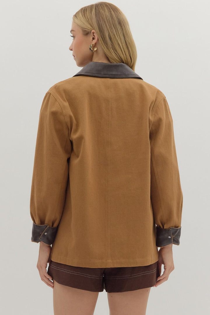 Built to Work Textured Camel Jacket