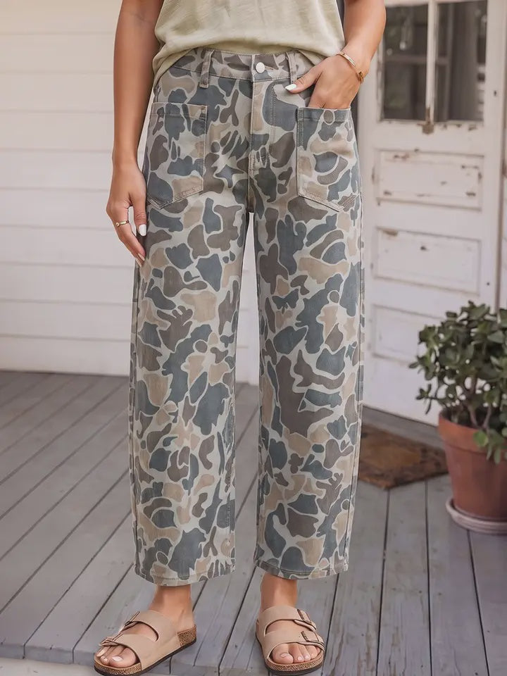Old School Camo Small Barrel Jean