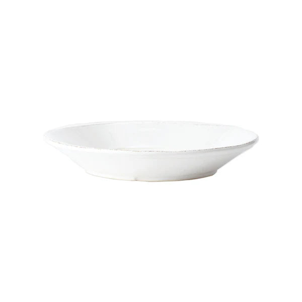 Vietri Lastra White Rimmed Pasta Bowl - Thumbnail 5