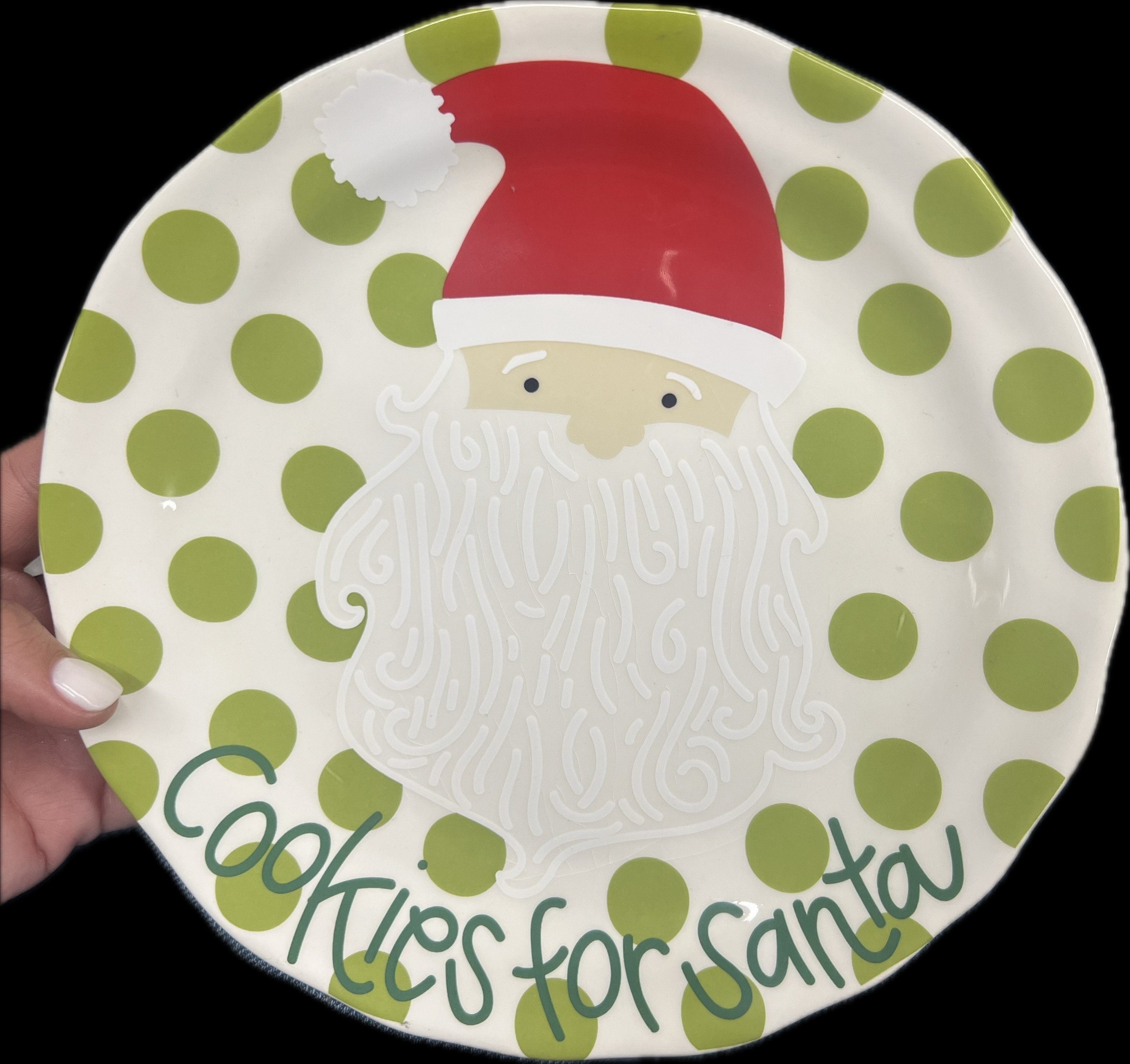 Coton Colors Dots Cookies for Santa Plate