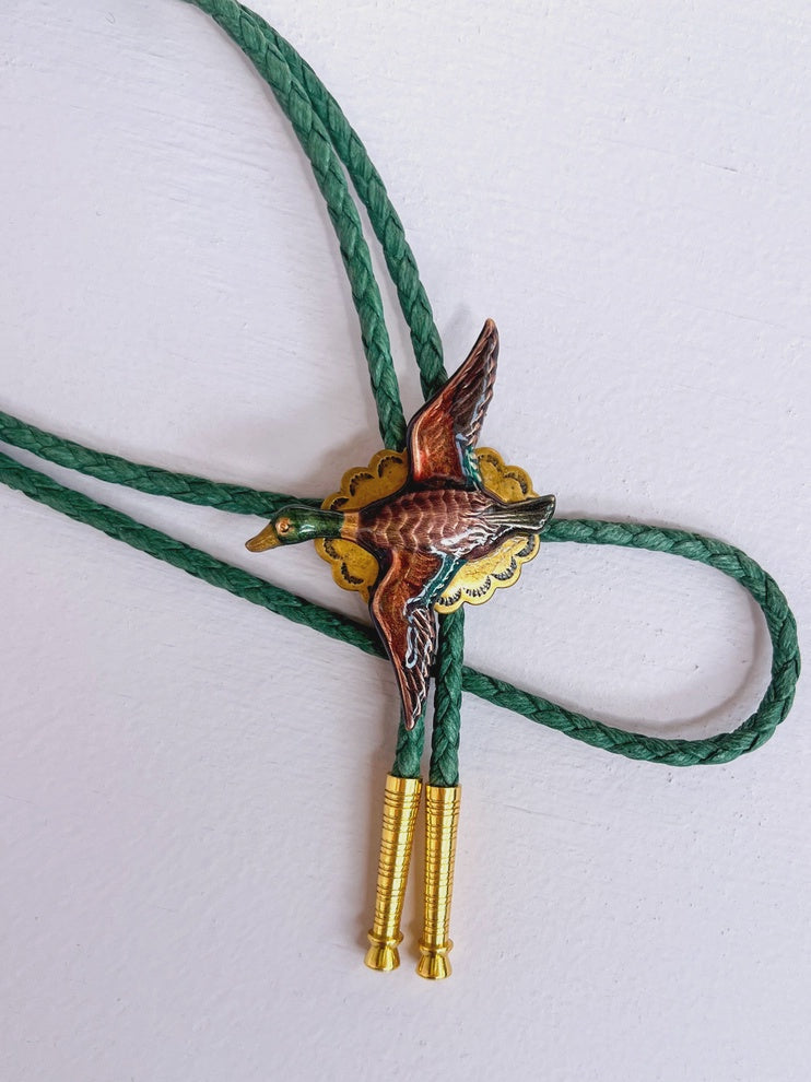 Mallard Duck Bolo Tie
