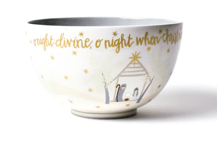 Coton Colors O Holy Night 9in Footed Bowl