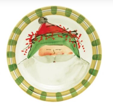 Old St. Nick Christmas Dinner Plate