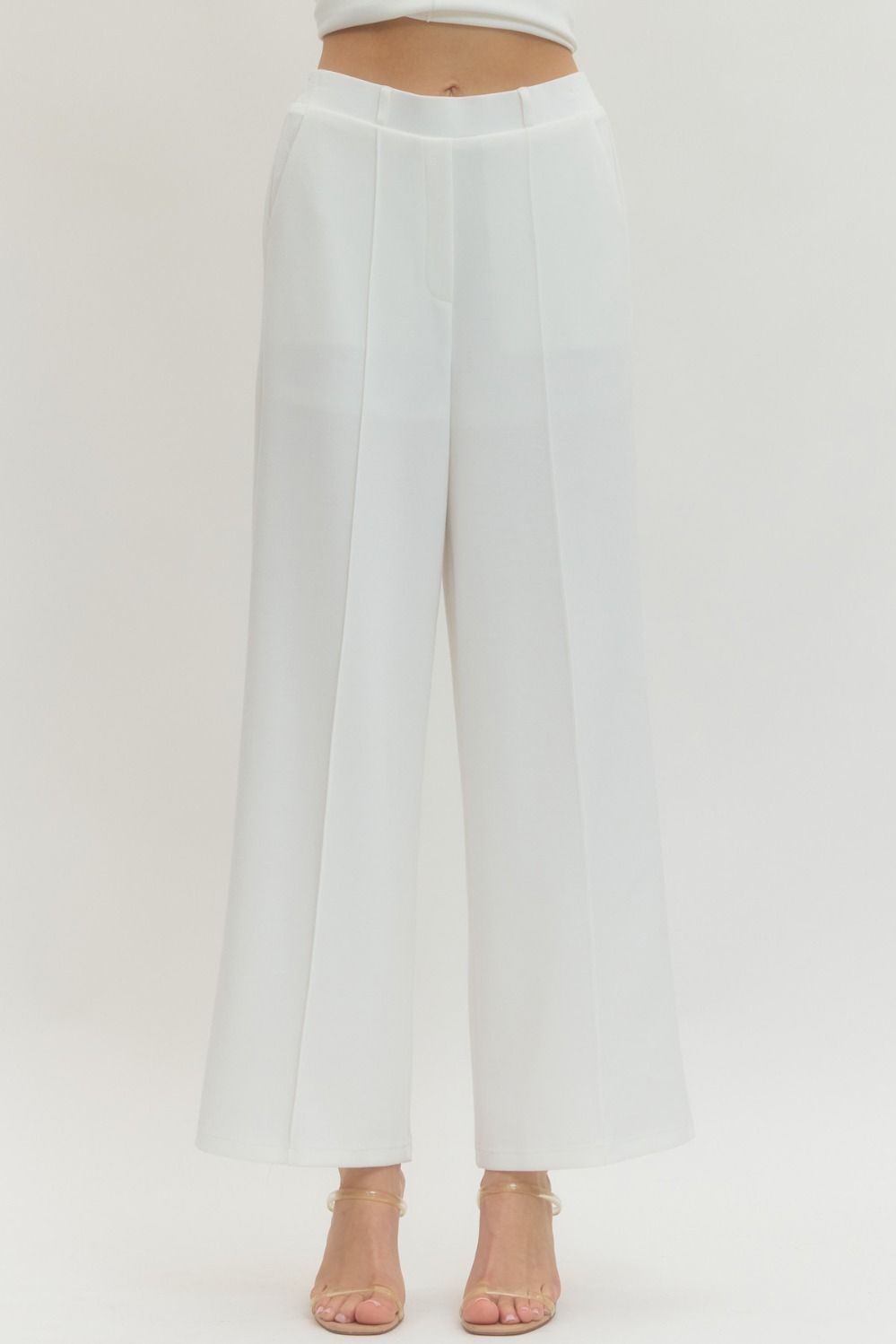 Knit Wide Leg Pull On Pant