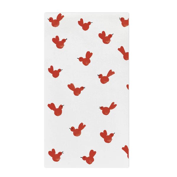 Vietri Papersoft Napkins Red Bird Guest Towels