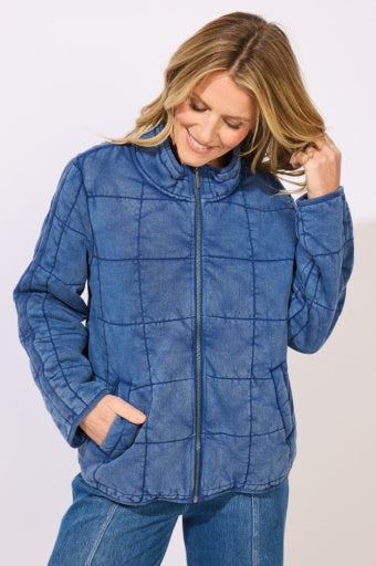 Washed Quilt Hillside Jacket Medium Wash