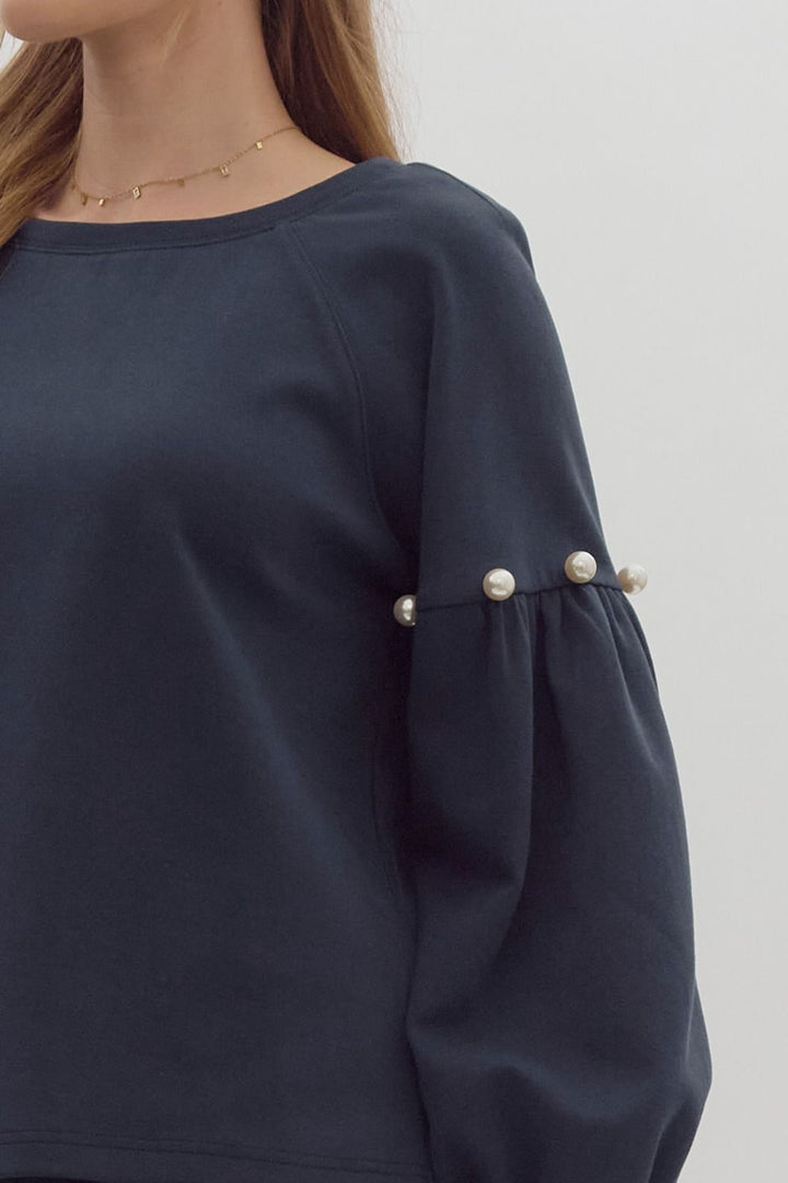 The Kerry Top with Pearl Detail