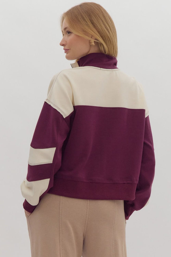 Colorblock Game Day Pull Over