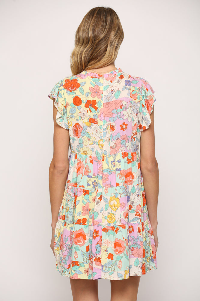 The Daisy Patchwork Print Dress