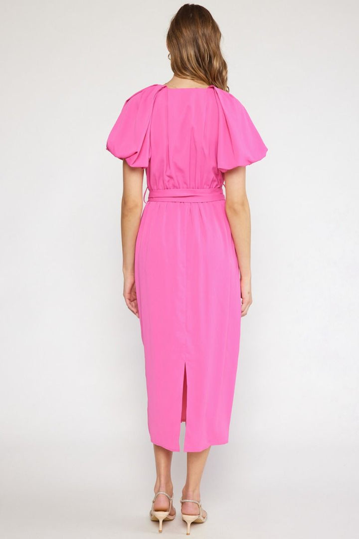 I See You Midi Dress Pink