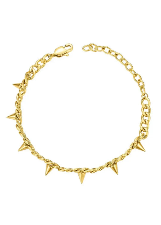 Hjane Jewels Spike X Curb Chain Bracelet